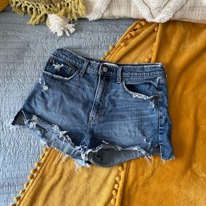Abercrombie High Rise Mom Shorts